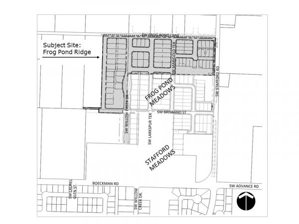 Frog Pond Ridge Location Map